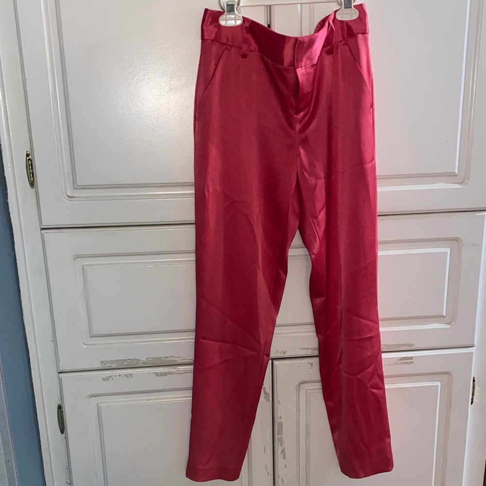 Alice + Olivia Men's Red Dress Pants